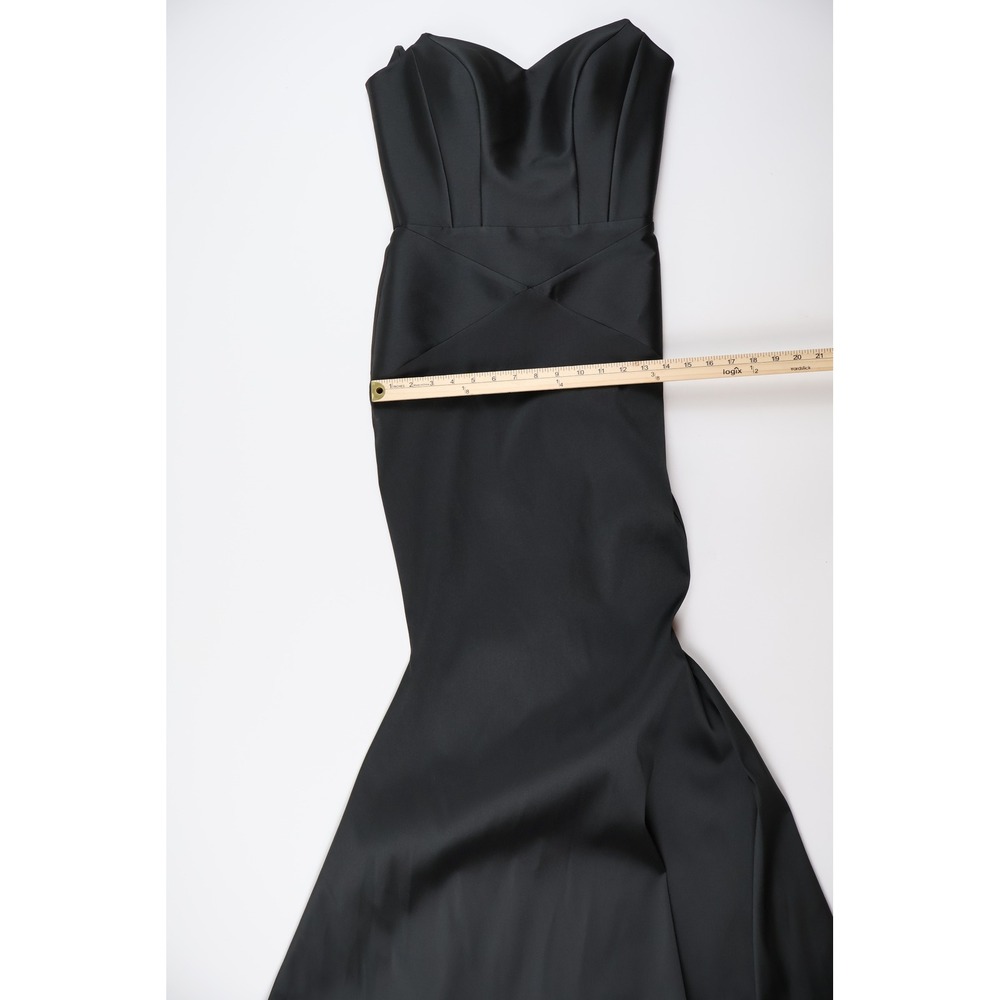 CRISTALLINI Gown Mermaid Strapless Black Solid 4 NWT - Picture 12 of 16